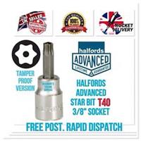 T40 Halfords Advanced Security Torx Star 3/8 Drive Socket Tool *FREE POST*