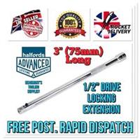 Halfords Advanced 3 Locking 1/2 Drive Extension Bar 75mm Long *FREE POST*
