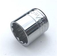 11/16" SAE Halfords Advanced 3/8" dr. drive imperial socket 12 pt point bi-hex