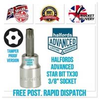 Halfords Advanced T30 Security Torx Star 3/8 Drive Socket Tool *FREE POST*