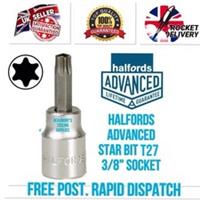 Halfords Advanced T27 Torx Star 3/8 Drive Socket Tool FREE RAPID POST