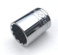 22mm Halfords Advanced 1/2" dr. drive shallow socket 12 pt bi-hex tool