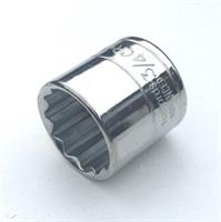 3/4" SAE Halfords Advanced 3/8" dr. drive shallow socket 12 pt point bi-hex