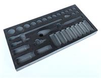 Halfords 3/8" dr. drive modular tool control EVA foam socket set tray organiser