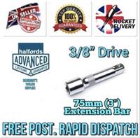 3/8 Drive 150mm (3) Halfords Advanced Extension Bar *FREE POST RAID DISPATCH*