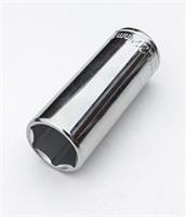 Halfords Advanced 22mm deep long reach 6 pt chrome socket 1/2" dr. drive tool