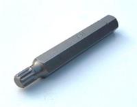 M8 8mm Halfords Advanced XZN triple square spline 10mm hex shank 75mm long