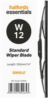 Halfords Essentials Single Wiper Blade W12 - 14 Inch