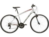 Carrera Crossfire 1 Mens Hybrid Bike - Silver, Medium