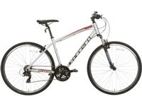 Carrera Crossfire 1 Mens Hybrid Bike - Silver, Large