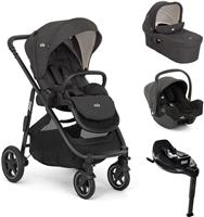 Versatrax (IA) On The Go Encore Bundle (versatrax pushchair, ramble xl carry cot, i-Snug 2 infant carrier - Shale & i-Base encore) (NEW)