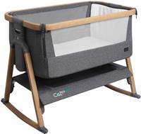 Tutti Bambini Cozee Air Bedside Crib - Oak/Charcoal