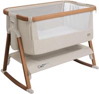 Tutti Bambini Cozee Air Bedside Crib - Walnut/Ecru