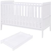 Tutti Bambini Rio Cot Bed Changer & Mattress - White