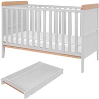 Tutti Bambini Rio Cot Bed Changer & Mattress - Grey