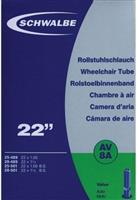 Schwalbe Wheelchair Inner Tube, 22 inch x 1.0 - 1 1/8 inch (AV8A)