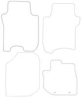 Honda Jazz Graphite - Luxury Mats 2 Clips (SS7161)