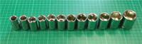 New Halfords Advanced 1/2" Drive CR-V Metric, 6 Point Sockets, 13-27mm