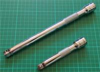 2 New Halfords Advanced 1/2" Drive, Wobble Bars 125mm (5") & 250mm (10")