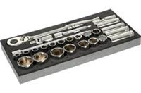 Halfords Advanced 26 Piece 1/2" Socket Set in Modular Tray New Free Delivery