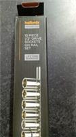 Halfords Advanced 10 Piece 1/2" Drive Socket Rail Set