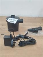 Halfords JY-015 240V Mains/12V In-Car Adaptor Portable Electric Leisure Inflator