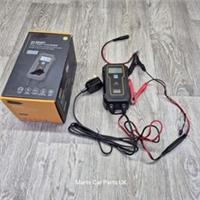 Halfords 4A Smart Battery Charger 6V 12V Car Motorcycle BNIB New