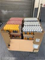 Pallet of mixed car can spray