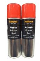 Plastic Primer Red Spray Paint Halfords Pack X 2