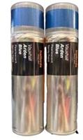 VAUXHALL ARDEN BLUE , FAST DRYNG, PACK 2 SPRAY CANS 300 ML, SEALED, HALFORDS