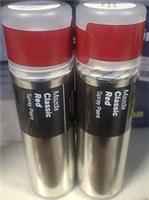 MAZDA CLASSIC RED, FAST DRYNG, PACK 2 SPRAY CANS 300 ML, SEALED, HALFORDS