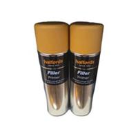 FILLER/PRIMER YELLOW , FAST DRYNG, PACK 2 SPRAY CANS 300 ML, SEALED, HALFORDS