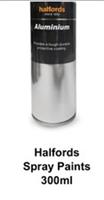 Aluminium Spray Paint Halfords Pack X 2 X 300ML Cans