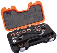 Bahco S Type Ratchet Ring Wrench & Adaptor Set