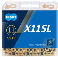 Kmc X11Sl Ti-N 11 Speed Chain, Black/Gold, 118L