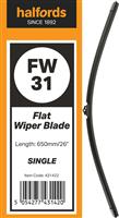 Halfords Flat Wiper Blade Single Fw31