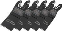Faithfull Flush Cut Wood Blade Side Set 34mm CRV - Pack of 5
