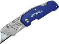 Faithfull Lock Back Knife Nylon Handle