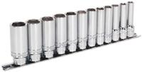 Sealey 12pc 3/8 inch Sq Drive Deep Lock-On Socket Set