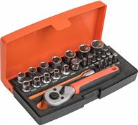 Bahco 25pc 1/4 inch Socket Set