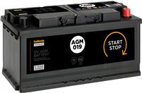 Halfords Agm019 Start/Stop 12V Car Battery 5 Year Guarantee