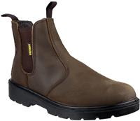 Ambler Safety Boot - Brown, Size 5