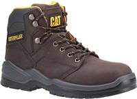 Caterpillar Striver Mid Safety Boot - Brown, Size 8