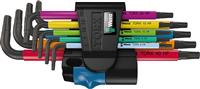 Wera 967/9 TX Multicolour HF 1 L-key Set With Holding Function 9pcs