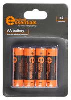 Halfords Essential Batteries Aa X4