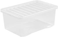 Wham 45L Clear Storage Box & Lid