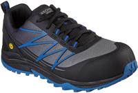 Skechers Puxal Mens Safety Trainers - Black/Blue - Size 6