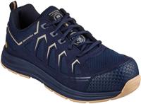 Skechers Malad Ii Mens Safety Trainers - Navy/Tan - Size 12