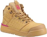 Hard Yakka Pr Side Zip Womens Safety Boot - Wheat - Size 4