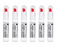 6x Halfords Clear Lacquer 12.5ml Car Touch Up Paint Solvent Based Gloss Finish